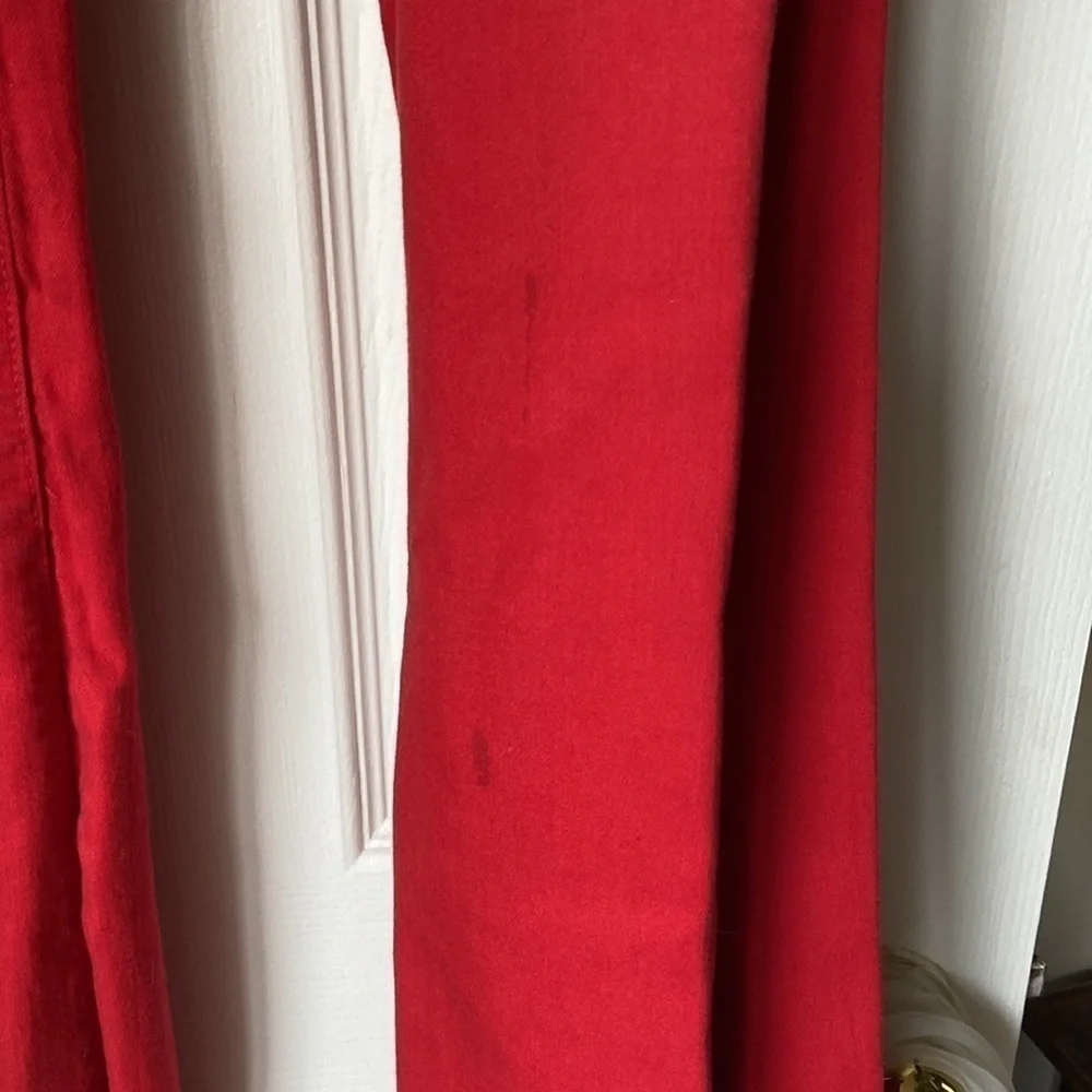 O2 Denim Red Flare Jeans - Picture 2 of 5